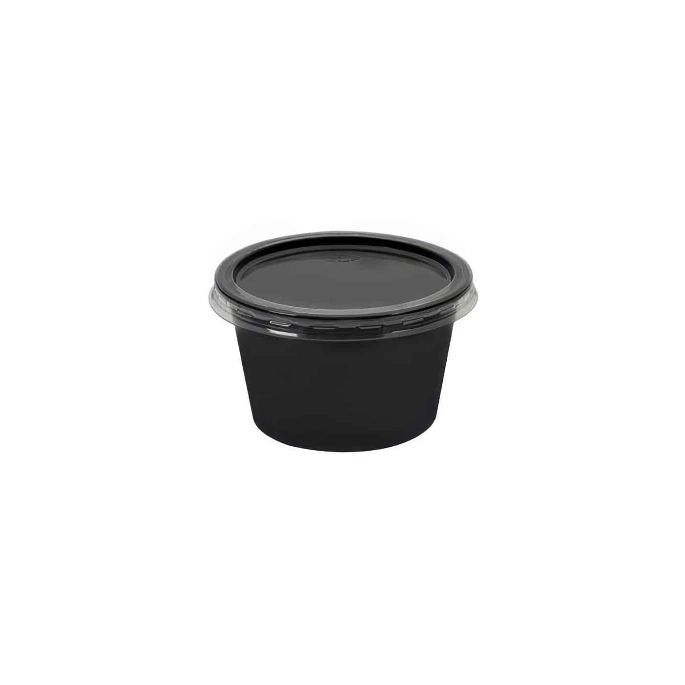 σωσακι pp μαυρο με καπακι διαφανο 120ml (4oz) 20x50 tem2-upscaled